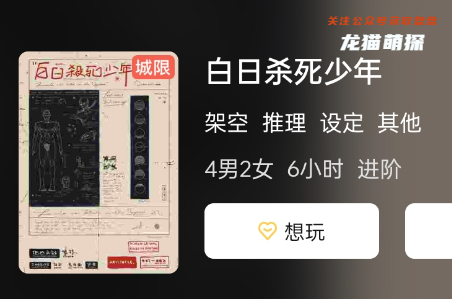 白日杀死少年剧本杀